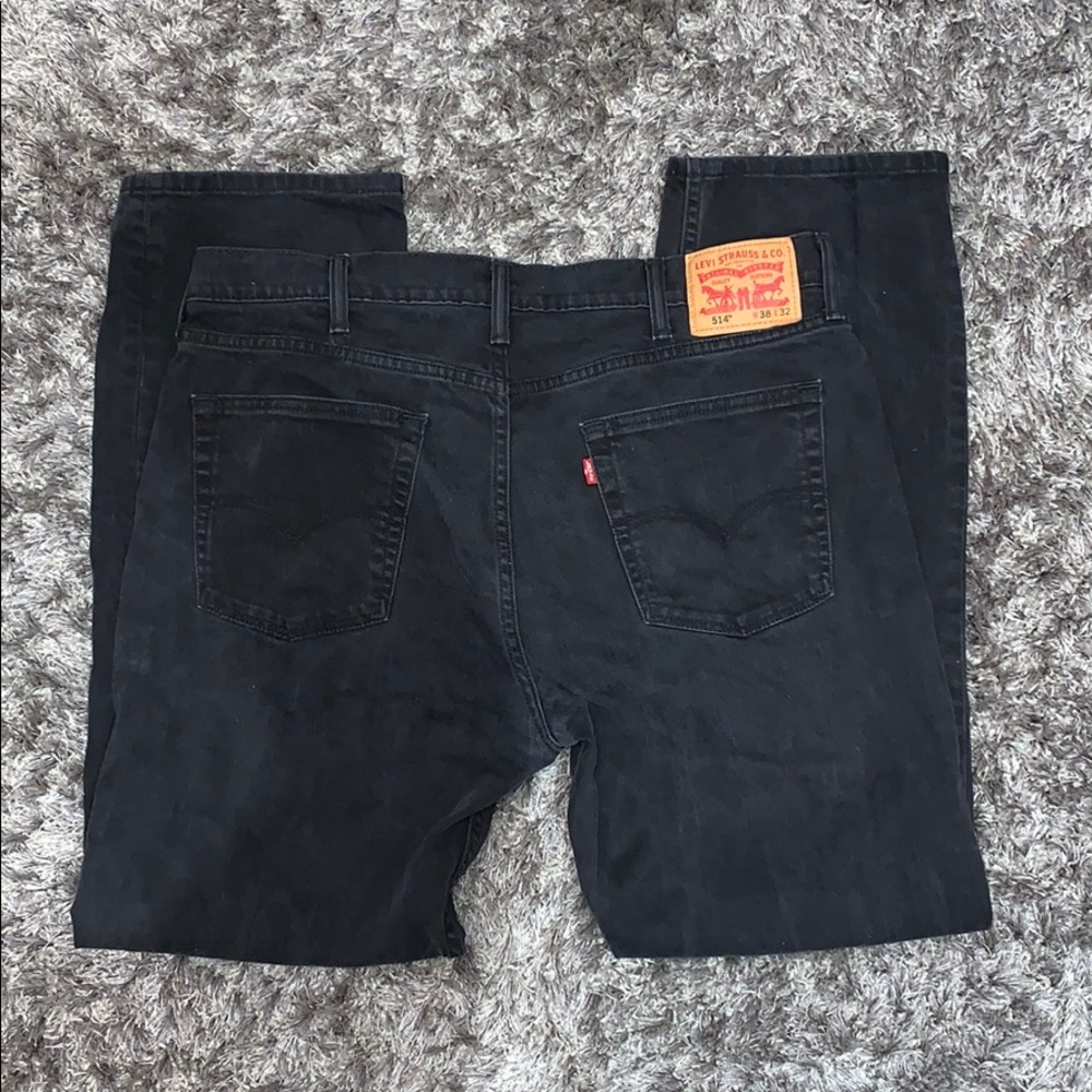 Men’s Levi’s 514 straight jeans black - used - Picture 8 of 9